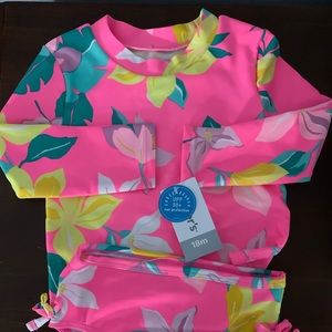 Carter’s baby girl 2piece swimsuit